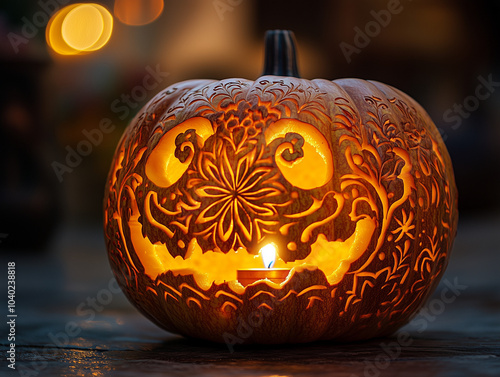 Jack o lanterns carving design photo