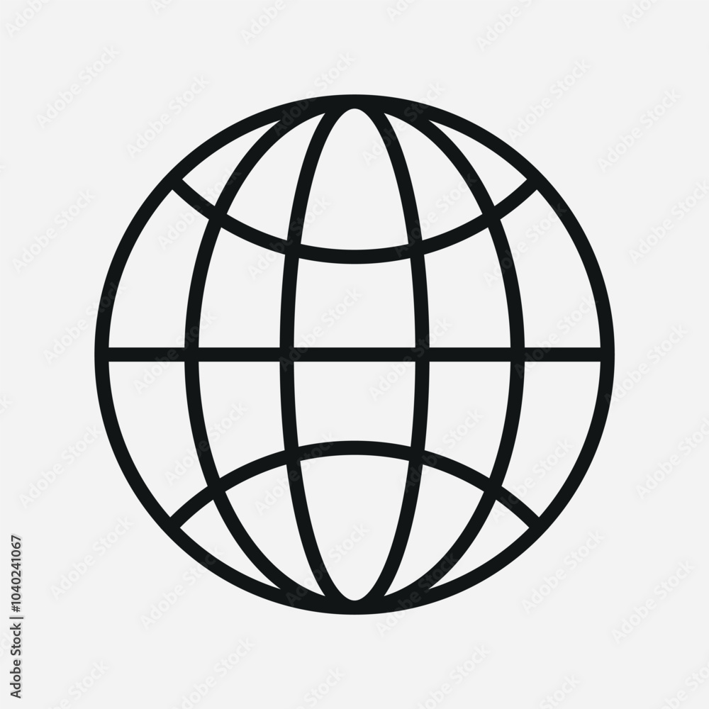 Global icon white background isolated image Global icon white background isolated image