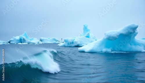  Icy waters frozen in time