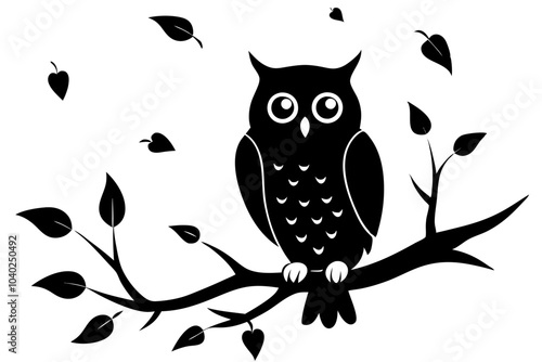 autumn nowl silhouette photo