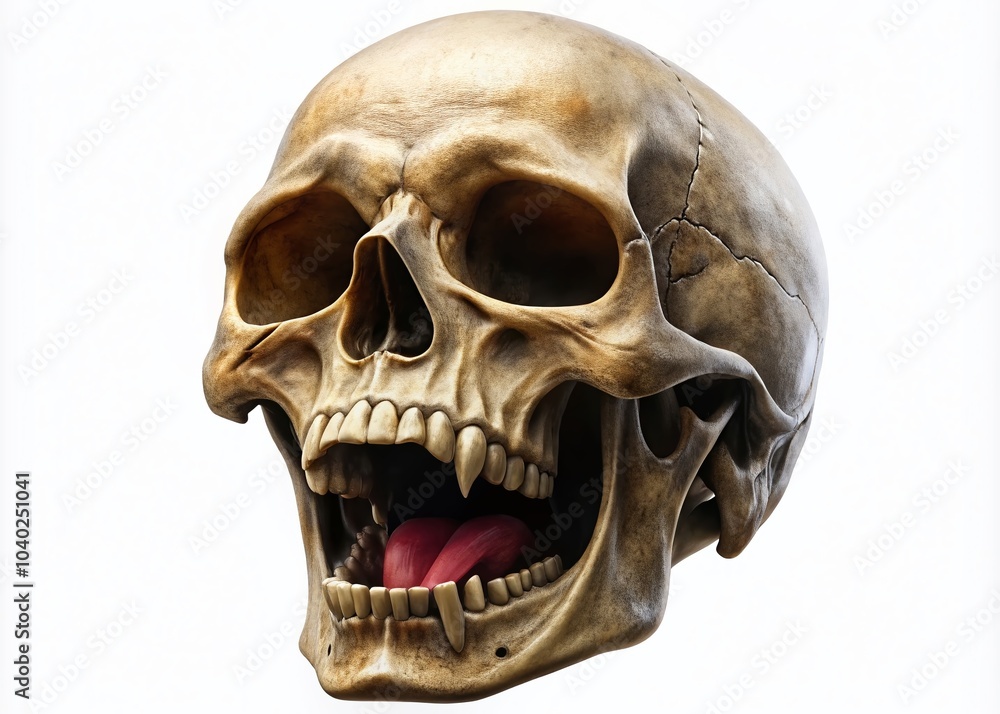 Skull Screaming Pose Illustration - Dramatic and Striking Image for Horror and Halloween Themes Skull Screaming Pose Illustration - Dramatic and Striking Image for Horror and Halloween Themes