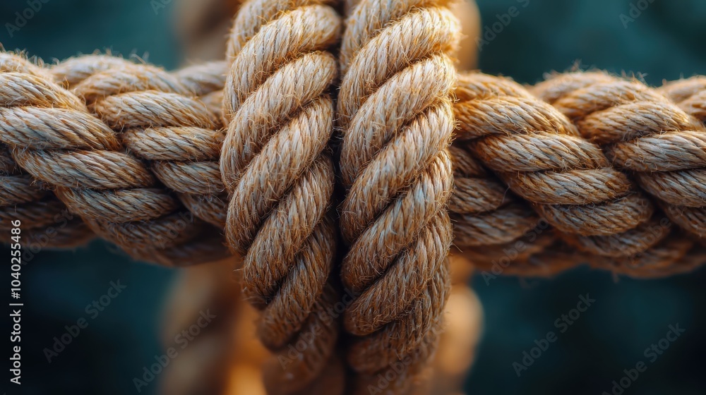 Capture the intricate details of rope texture in this high-fidelity macro shot. The natural fibers and knots create a stunning visual of craftsmanship and strength. Capture the intricate details of rope texture in this high-fidelity macro shot. The natural fibers and knots create a stunning visual of craftsmanship and strength.