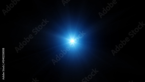 Shining sun with rays. Front solar flare lenses. Bright Star. Glowing light 