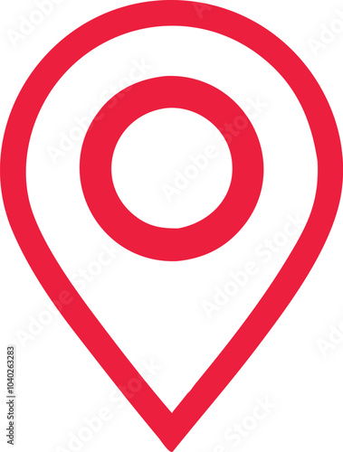Free Download location icon red vector file, - GFXLoad