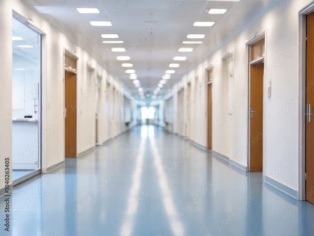 Obraz premium Abstract blur hospital clinic medical interior background stock photo Office, Backgrounds, Medical Clinic, Defocused, Hospital