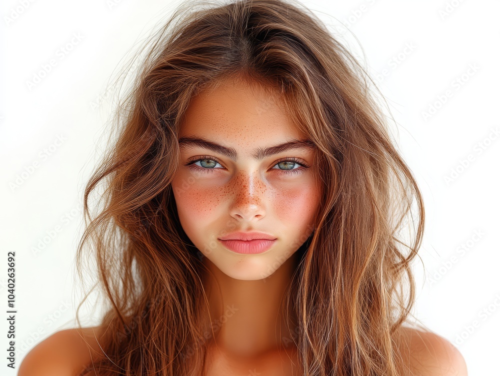 Fototapeta premium People facial emotion expression, AI generated