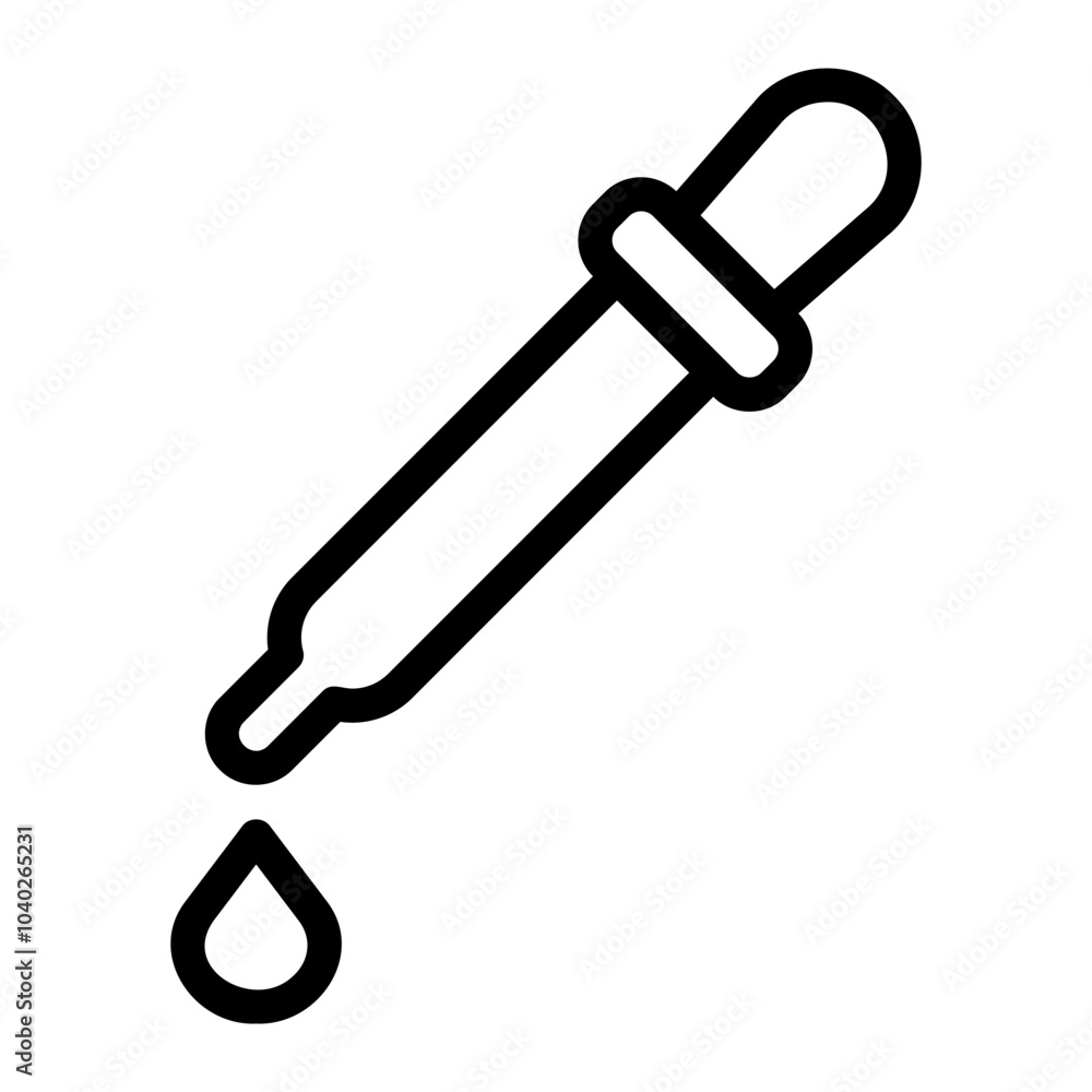 dropper line icon dropper line icon