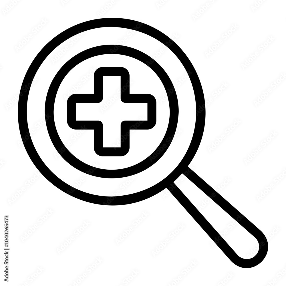 Fototapeta premium search line icon