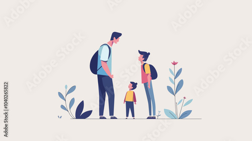 Mentorship or advice from mentor for personal development tiny person concept, flat vector illustration , Mentorship