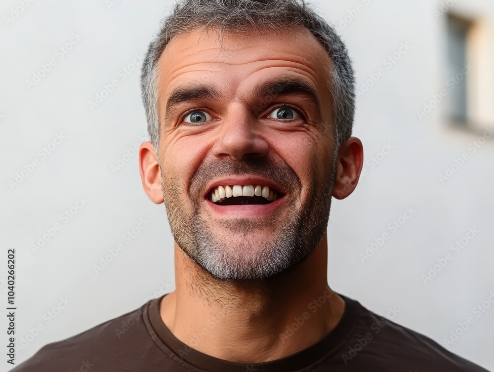 Fototapeta premium People facial emotion expression, AI generated