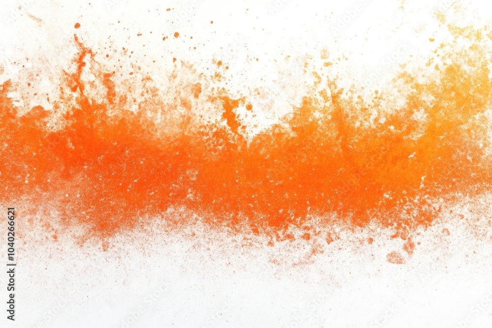 Orange substance on white surface Orange substance on white surface