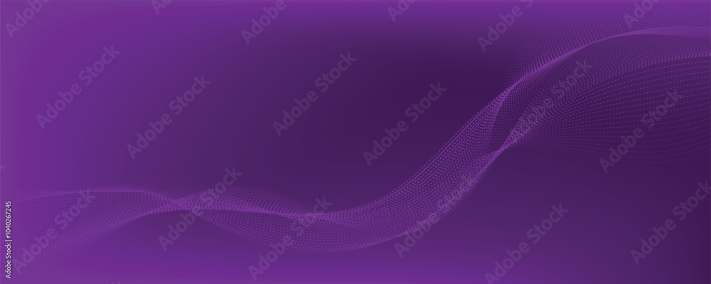 Fototapeta premium abstract purple gradient background with wavy lines