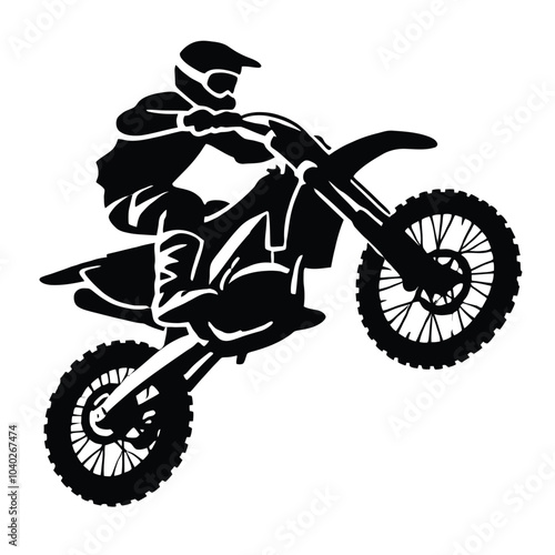 Motocross Silhouette