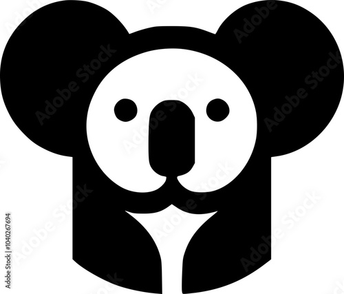 Whimsical Koala Bear Australian Animal Design Element