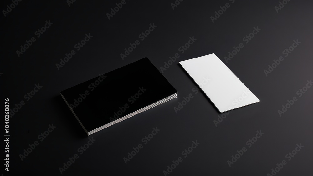 Elegant black biz card mockup with customizable design, perfect for showcasing corporate identity and brand logos in a realistic setting. Elegant black biz card mockup with customizable design, perfect for showcasing corporate identity and brand logos in a realistic setting.
