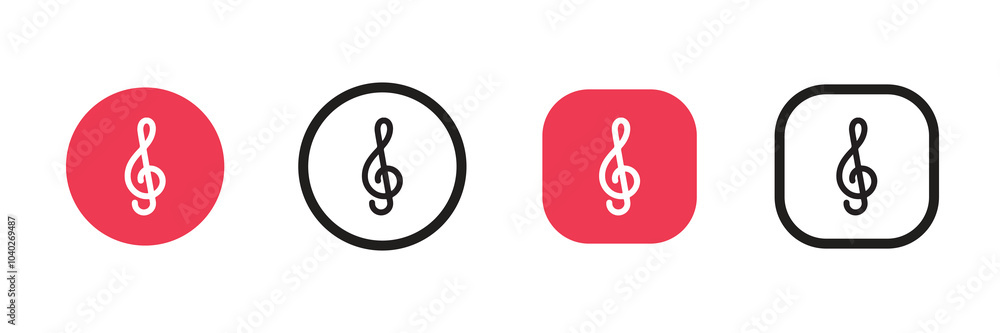 Music icon set. music vector logo png Music icon set. music vector logo png