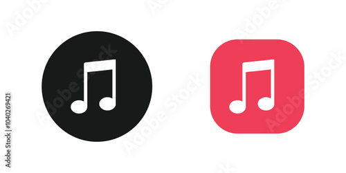 Music icon set. music vector logo png