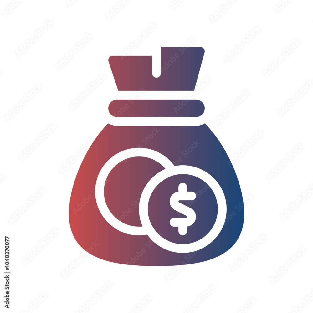 dollar sign flat gradient icon dollar sign flat gradient icon