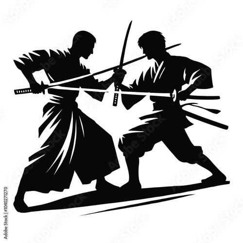 Sword Duel Silhouette