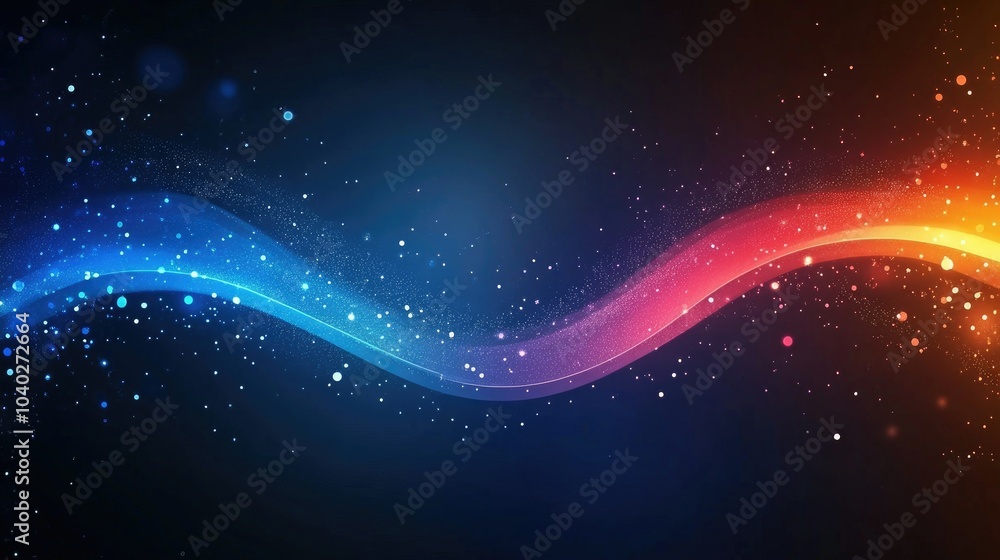 Obraz premium Abstract colorful wave background
