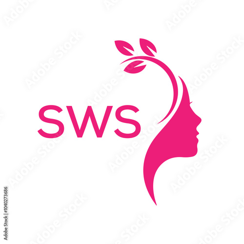 SWS letter logo creative design.  photo