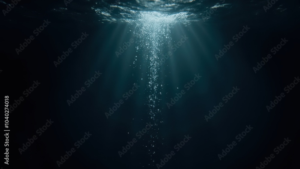 Fototapeta premium Morning Light Streaming Through Water Surface