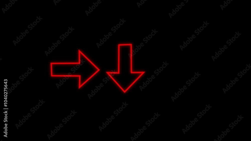 Two Moving arrow on up down Two Moving arrow on up down