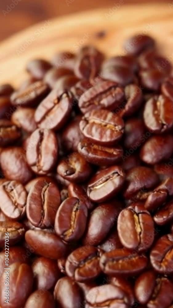 Freshly roasted coffee beans, aromatic and flavorful Freshly roasted coffee beans, aromatic and flavorful