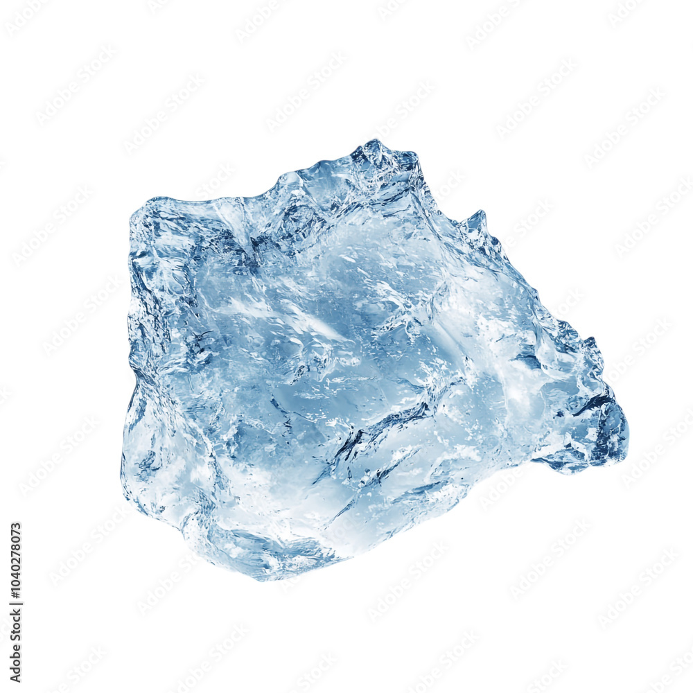 Fototapeta premium Ice on transparent background