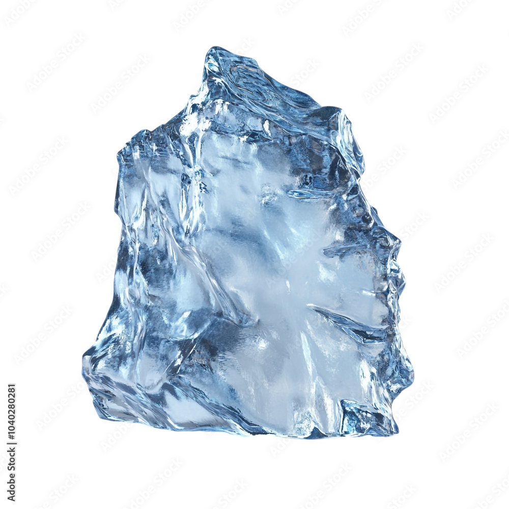 Obraz premium Ice on transparent background