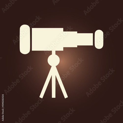 Telescope trendy artwork perfect abstract vector illustration colorful useful design