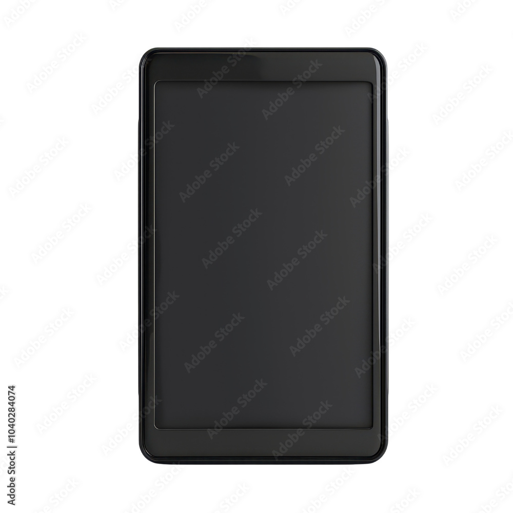 Black smartphone, vertical orientation, empty screen, white isolated background transparent background. Black smartphone, vertical orientation, empty screen, white isolated background transparent background.