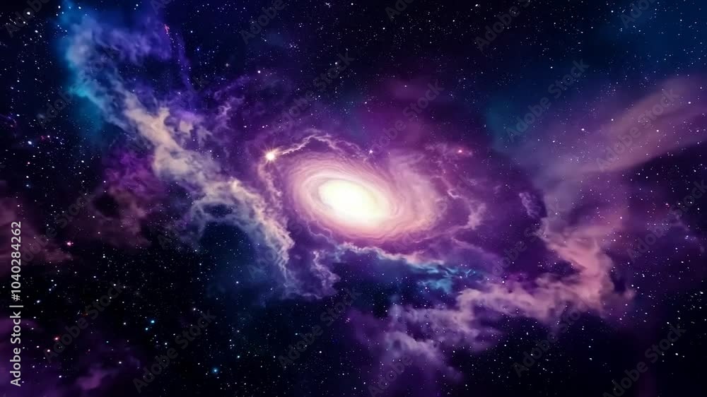 Space Clouds Cosmic Galaxy Exploration Seamless Background. Towards Camera. 4K Video Space Clouds Cosmic Galaxy Exploration Seamless Background. Towards Camera. 4K Video
