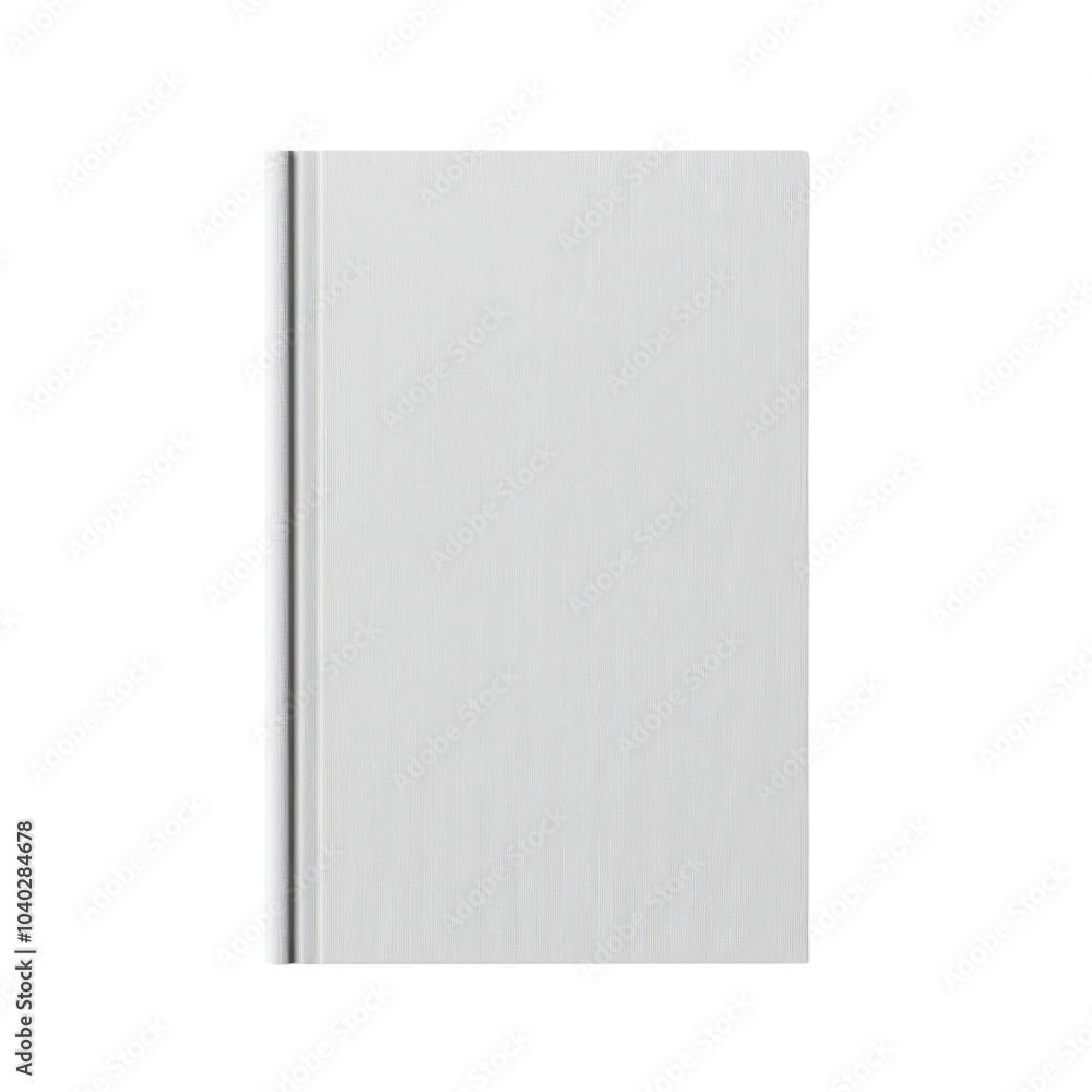 Blank book cover, isolated on a white background for design templates and mockups. transparent background. Blank book cover, isolated on a white background for design templates and mockups. transparent background.