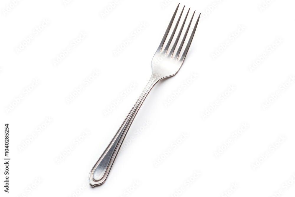 Silver fork white background silverware simplicity. Silver fork white background silverware simplicity.