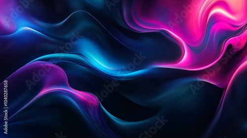 A colorful, abstract background with a blue and pink swirl