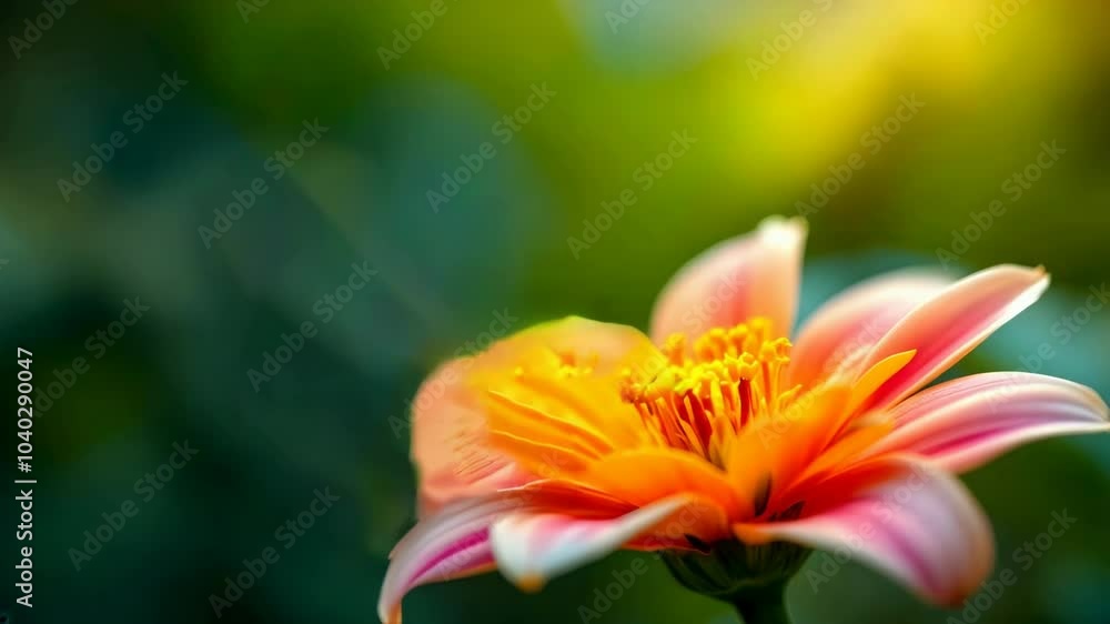 Vibrant butterfly resting on a blooming flower in sunlight Vibrant butterfly resting on a blooming flower in sunlight
