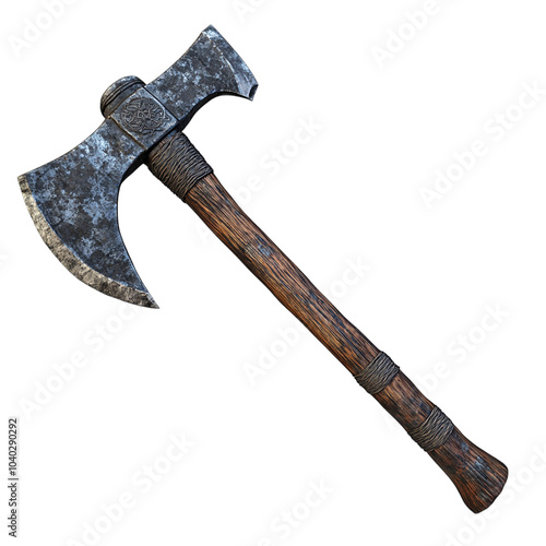 Iron Axe Used by Ancient People to Chop Trees