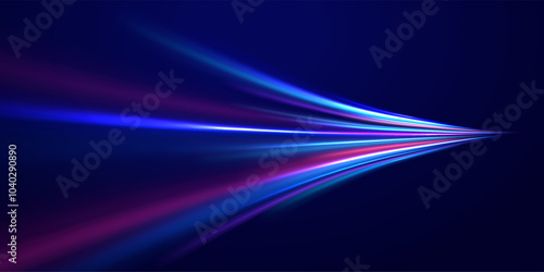 Swirl bokeh effect. Colored shiny sparks of spiral wave. Curved bright speed line swirls. Shiny wavy path. Rotating dynamic neon circle. Magic golden swirl with highlights.