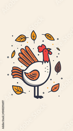 Thanksgiving Minimal Flat Line Stroke Icon, Thanksgiving day, Thanksgiving day celebration, Oktoberfest 