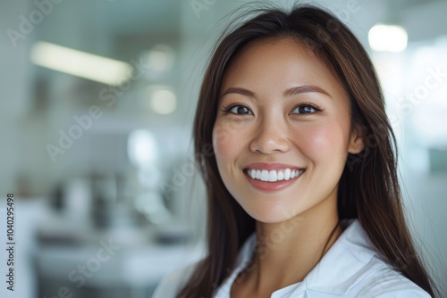 Asian Woman in Stunning White Portrait