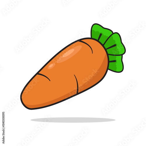 fresh and ripe carrot vector illustration design