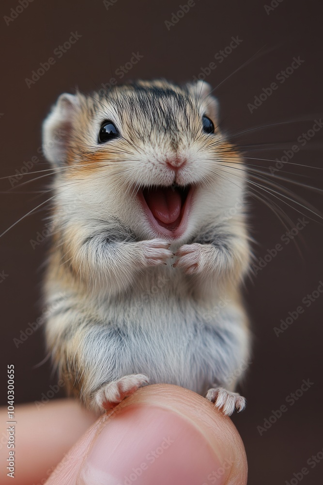 Adorable Smiling Hamster: A Cute Close-Up of a Happy Small Rodent for Animal Lovers' Designs Adorable Smiling Hamster: A Cute Close-Up of a Happy Small Rodent for Animal Lovers' Designs