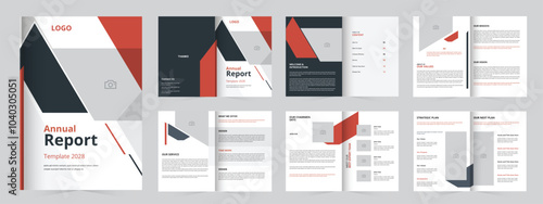 annual report Template, clean and creative template for any project purpose