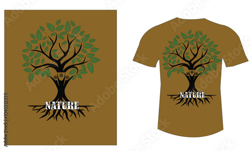 T-shirt design about Nature theme photo