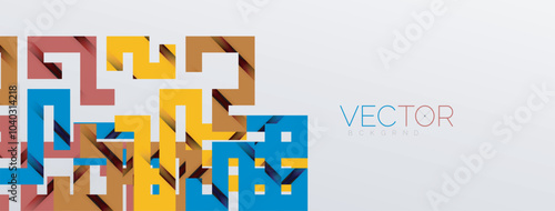 Color bend lines with shadow texture effect. Vector Illustration For Wallpaper, Banner, Background, Card, Book Illustration, landing page