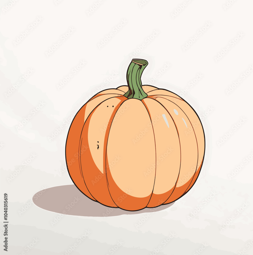 Artistic pumpkin with soft curves
Artistic pumpkin with soft curves