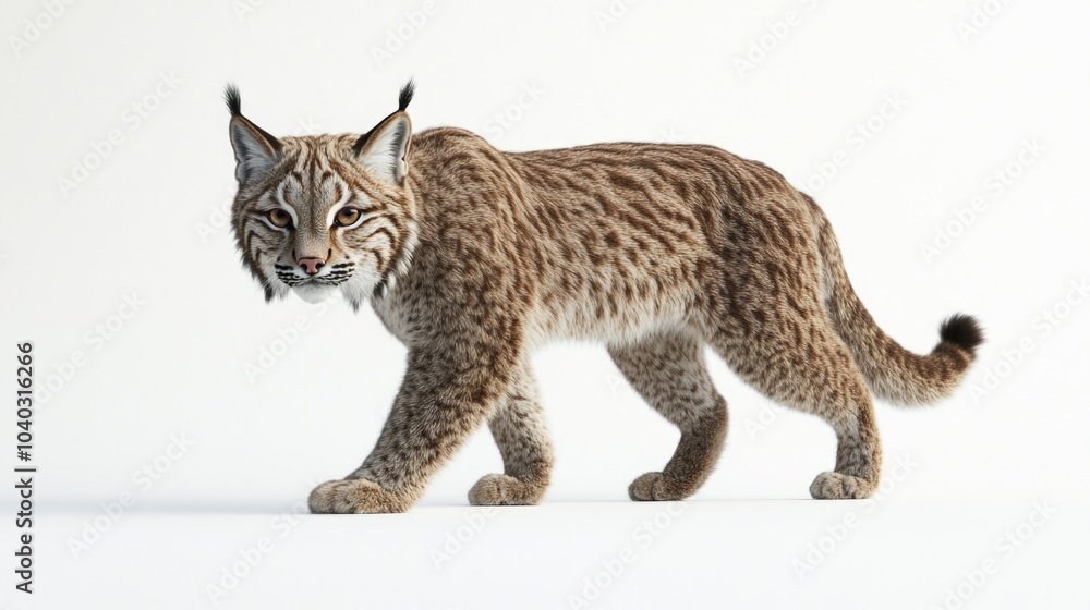 Lynx on Snowy Field Lynx on Snowy Field