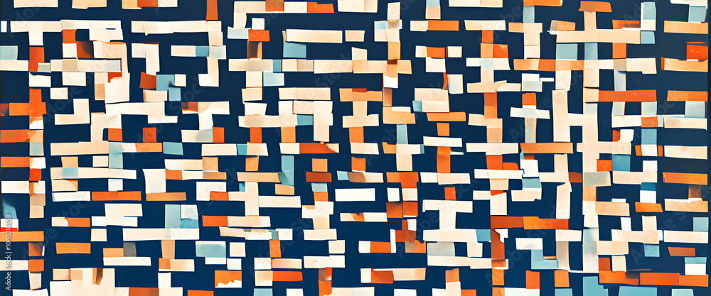 Fototapeta premium illustrazione con elementi geometrici a tema astratto surreale