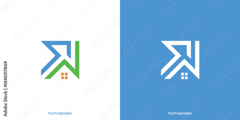 Home Arrow Logo. Abstract Home and Arrow with Minimalist Modern Style. Property Growth Logo, Icon, Symbol, Vector, Design Inspiration. Home Arrow Logo. Abstract Home and Arrow with Minimalist Modern Style. Property Growth Logo, Icon, Symbol, Vector, Design Inspiration.